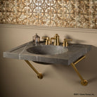 Vintage Washbasin Bath Sink marquina taupe marble