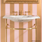 Petite Renaissance Bath Console carrara marble