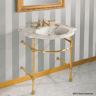 Petite Renaissance Bath Console carrara marble
