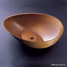 16.25"w x 11.25"d x 5.5"h  Weathered Bronze Papillon Vessel Bath Sink