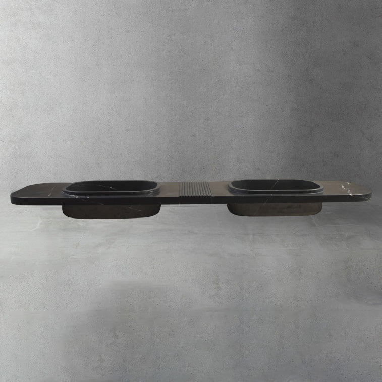 Custom Vanity Top in black granite image 3 of 3