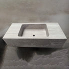 Custom Siena SIlver Gray Marble Vanity