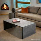 Diamond finished coffee table in basalt