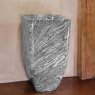 Custom Pedestal Sink carved from cumulo granite