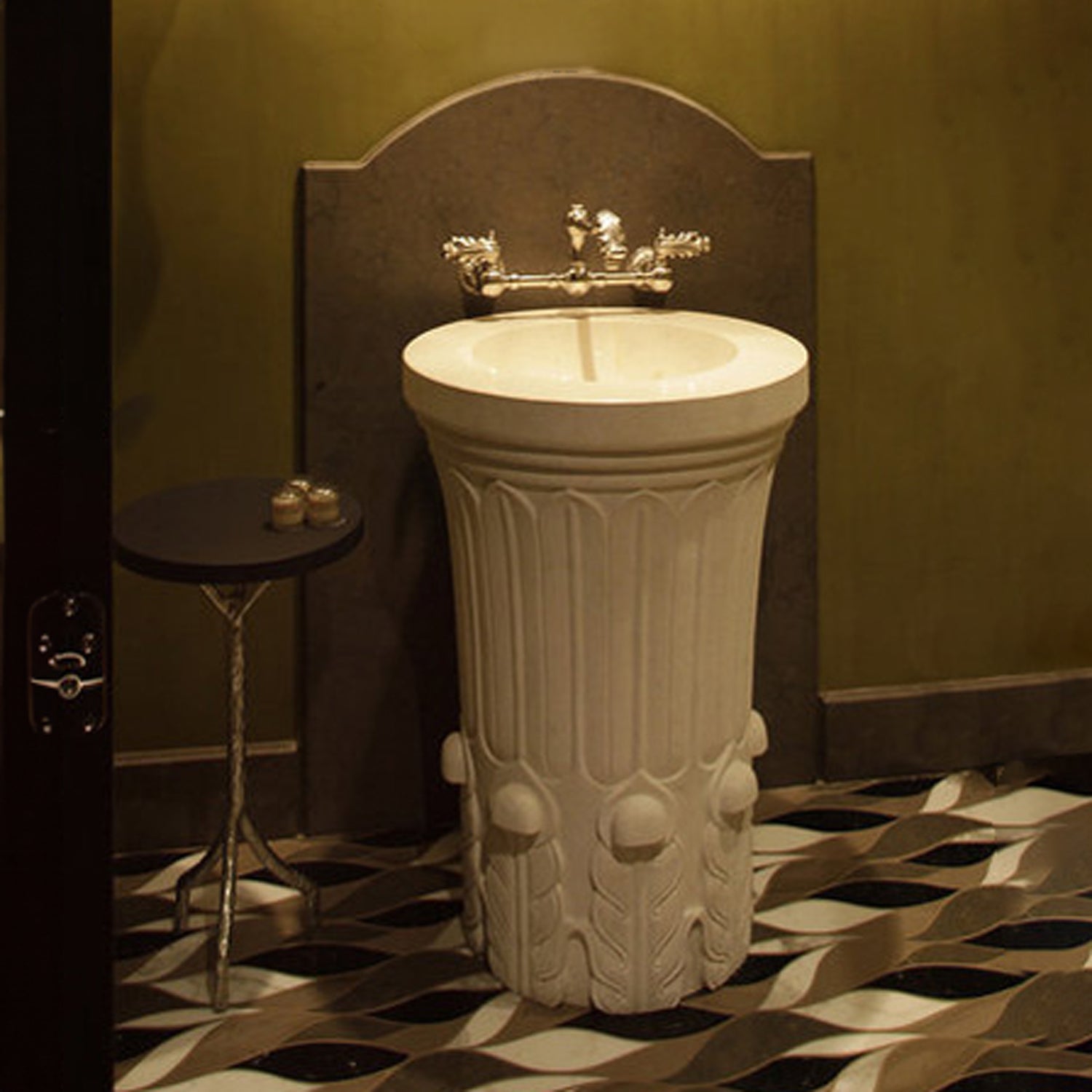 Custom Column Pedestal Bath Sink