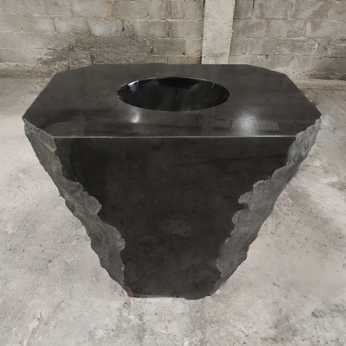 Custom Pedestal in Black Granite image 1 of 2