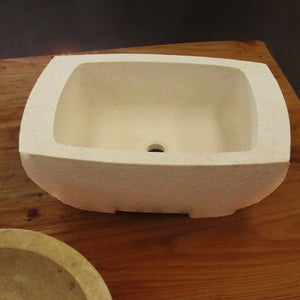 Custom Vessel Sink in Papiro Cream Marble image 1 of 1