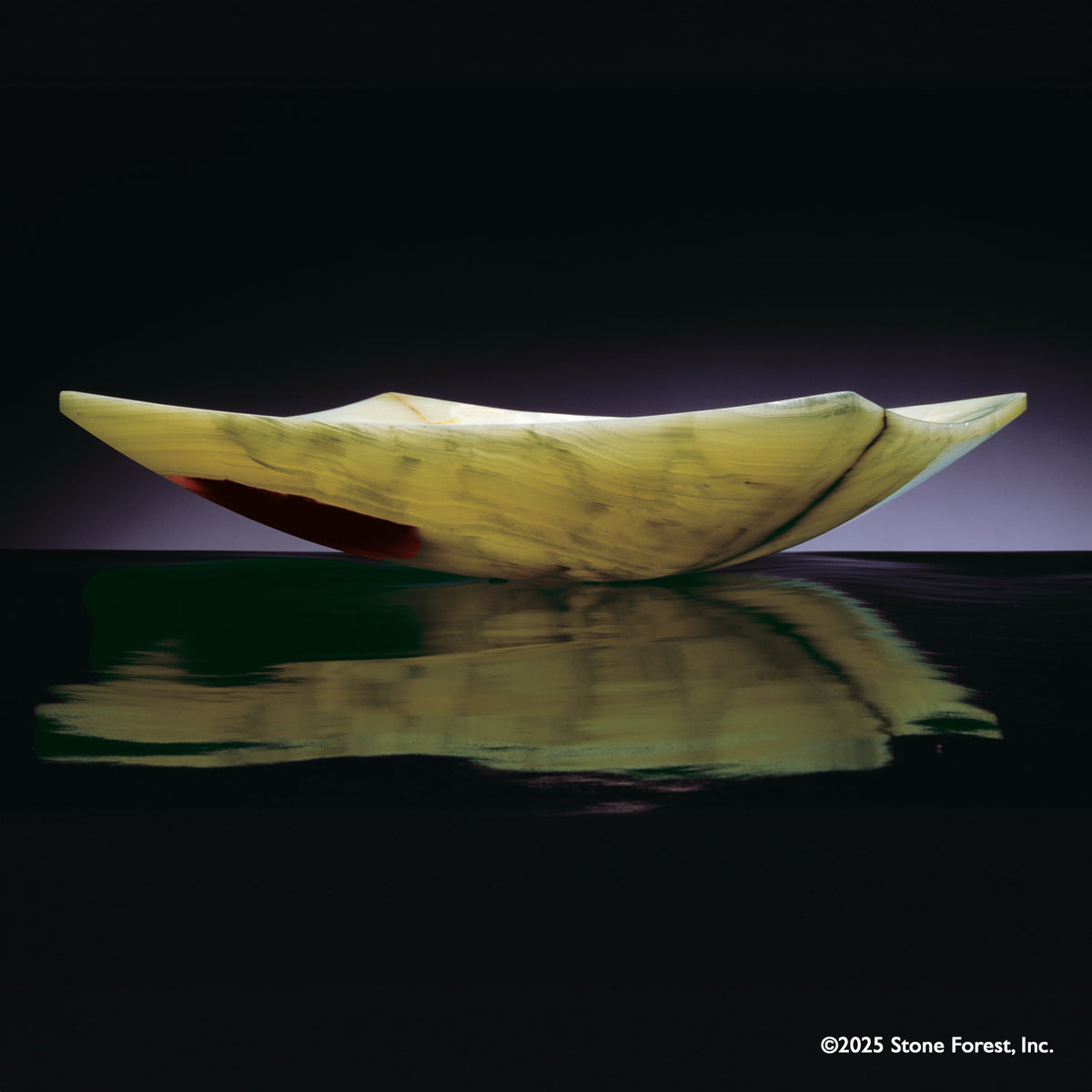 Zen Slice Vessel bath sink in onyx image 2 of 3