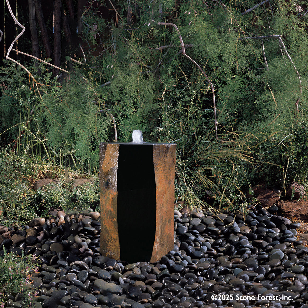 Basalt Column Fountain 20"h