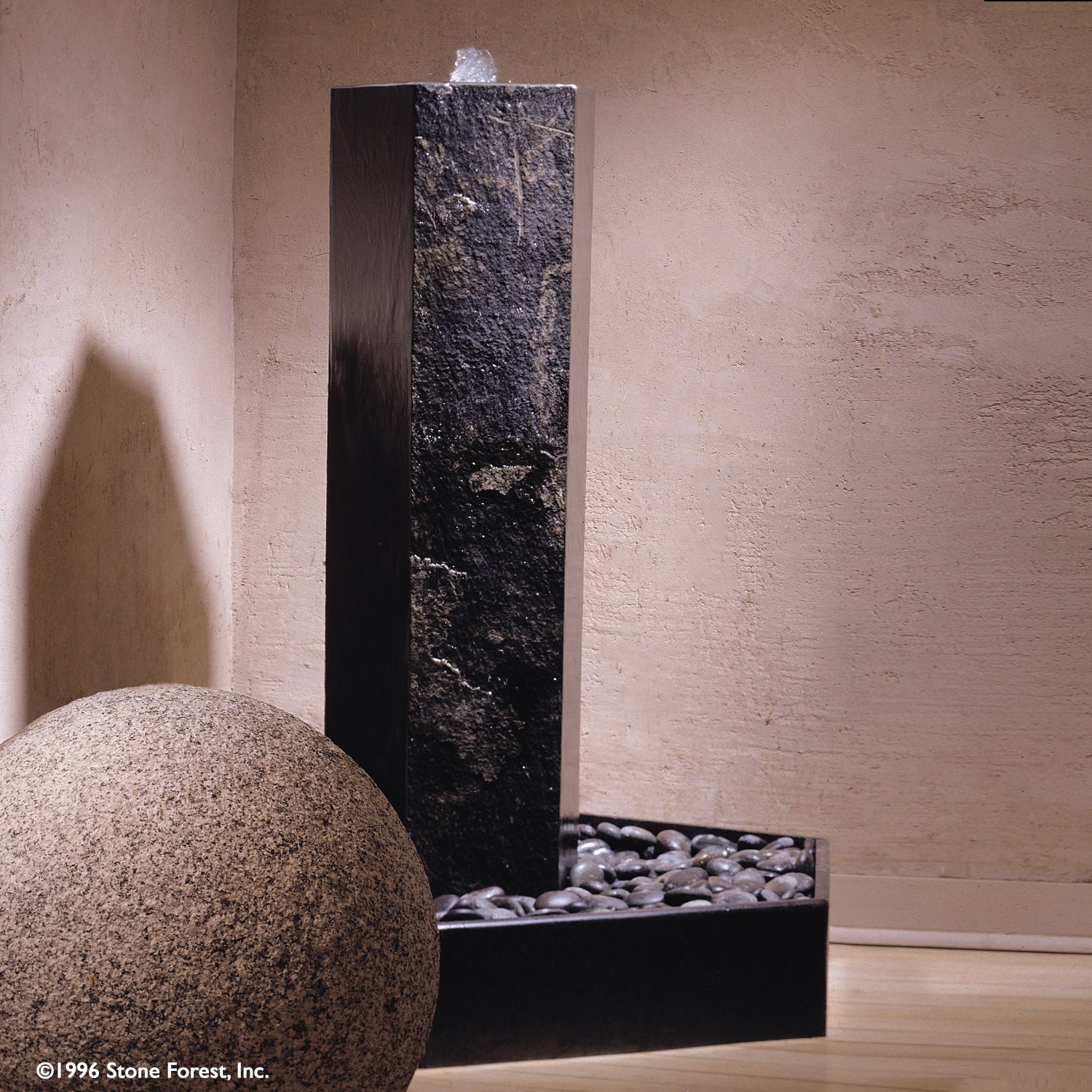 Basalt Column Fountain 39"h