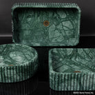 Fluted Vessel Sinks in verdi indio marble