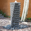 Tiered Helix Fountain - Blue Gray Granite