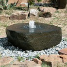 Stone Forest large Swirl garden fountain carved from granite
