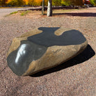 Large stone sculpture, overhead  view