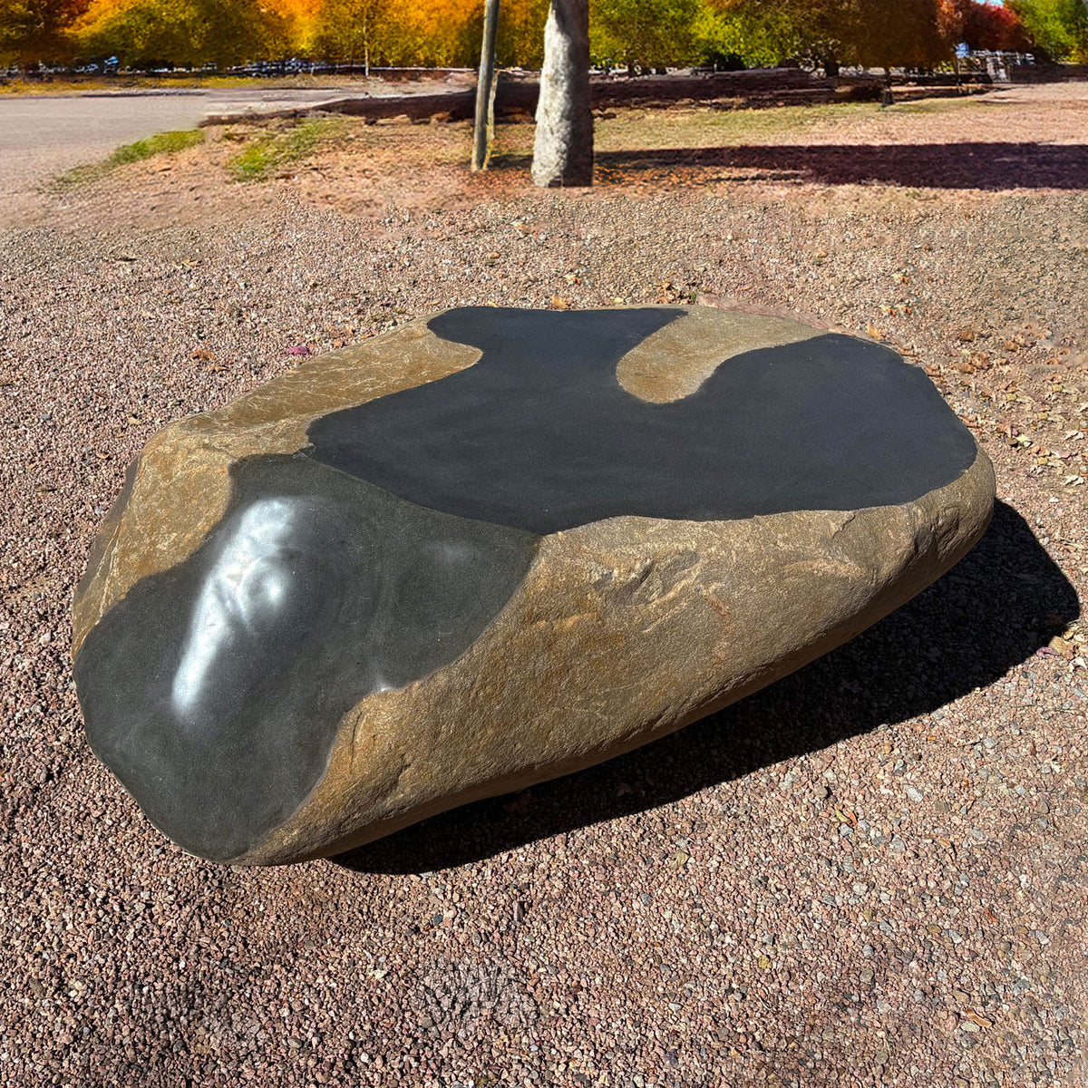 Large stone sculpture, overhead  view image 3 of 3