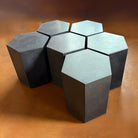 Hexagonal tables in honed basalt