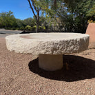 Colossal Antique Millstone in beige granite