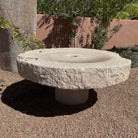 Colossal Antique Millstone in beige granite