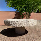 Colossal Antique Millstone in beige granite