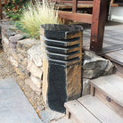 One Large Sculptural Basalt Lantern