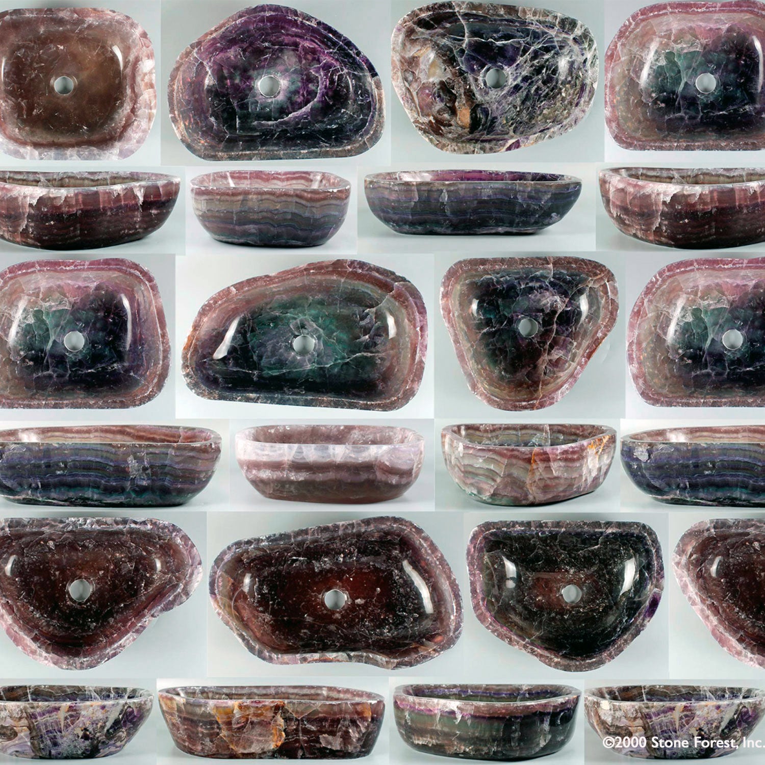 Examples of Purple onyx Wabi Basin, a bathroom vessel sink