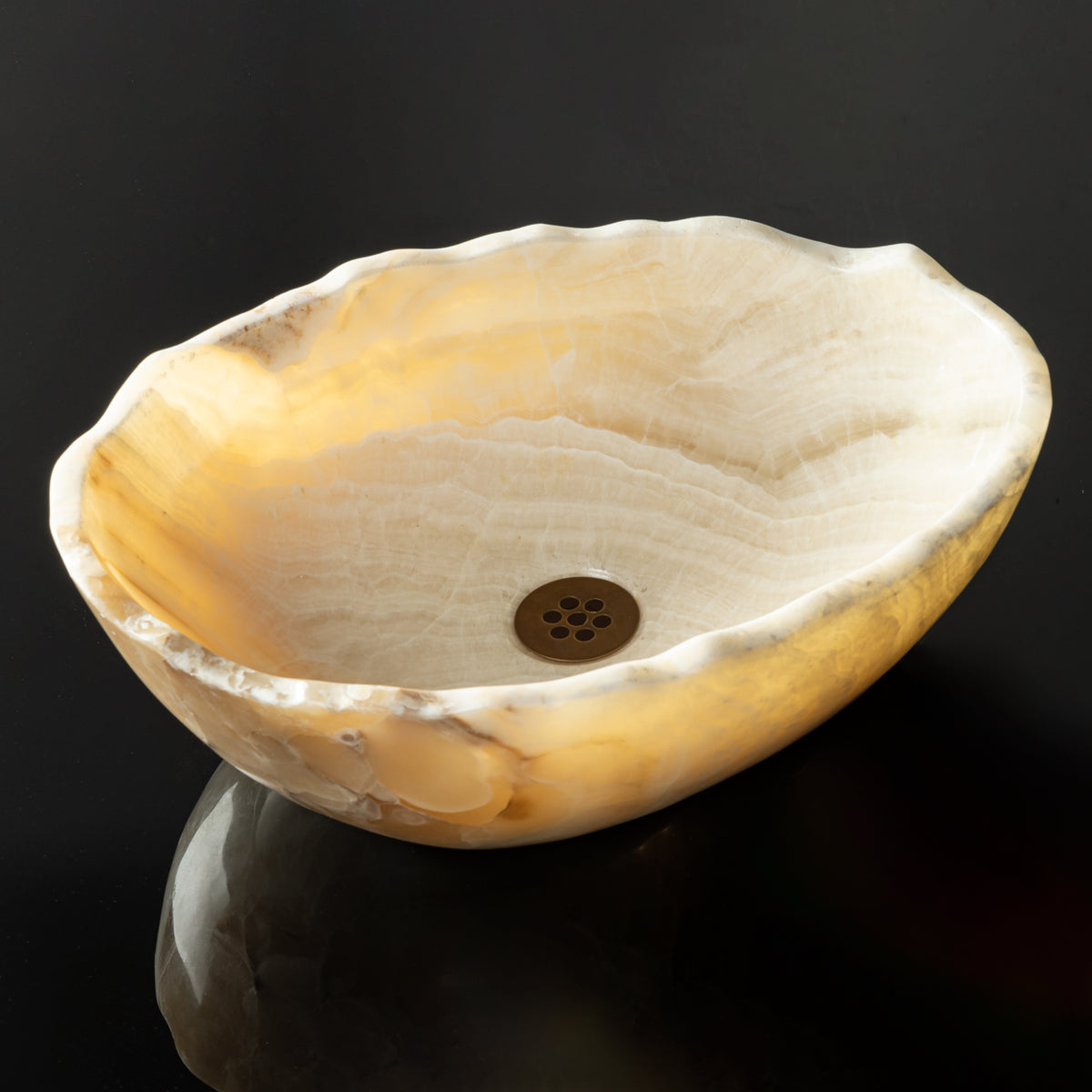 SCULPTURAL ONYX VESSEL SINK image 3 of 4