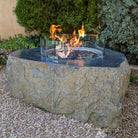 GLASS WIND GUARD-ROUND for fire pit