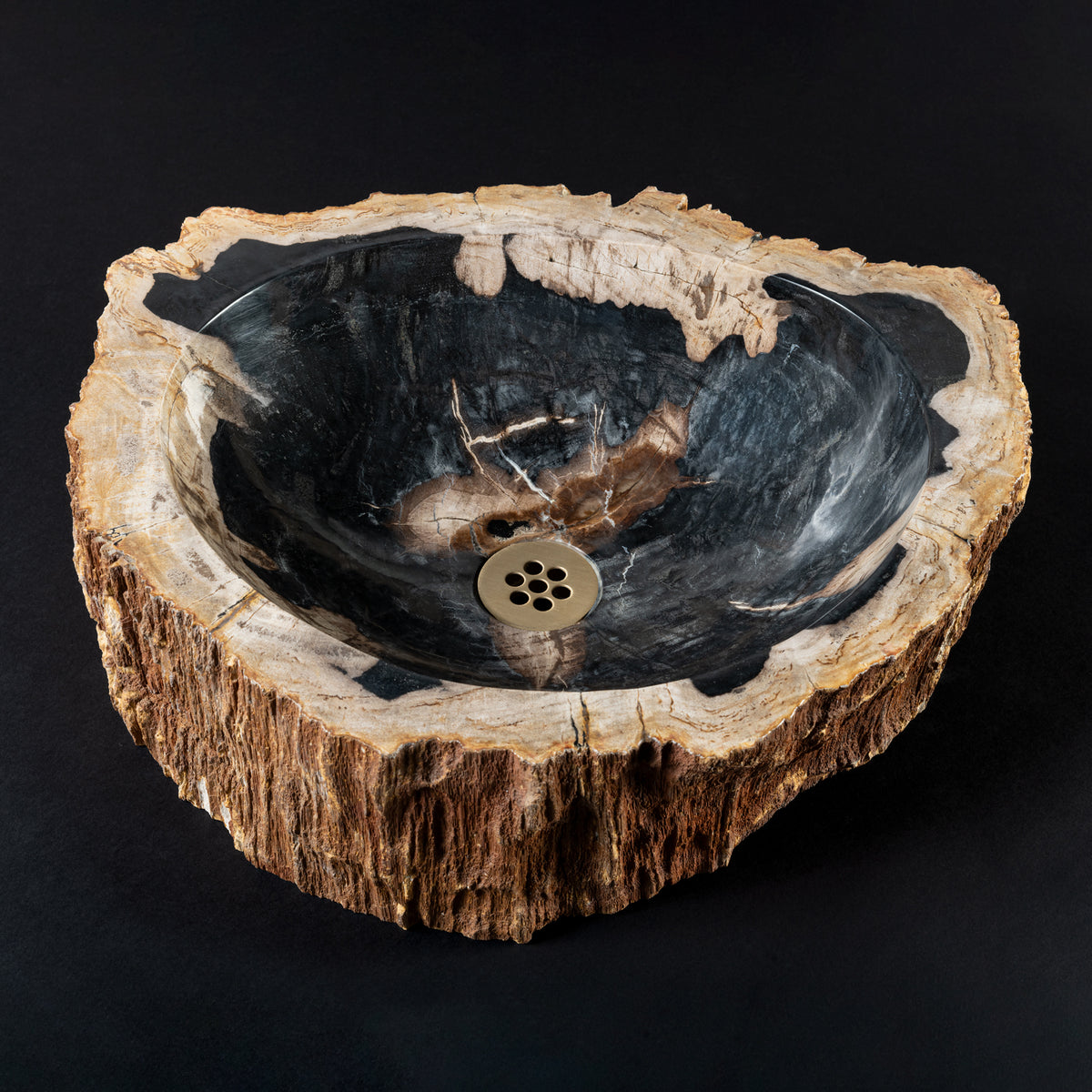 PETRIFIED WOOD VESSEL SINK image 3 of 3