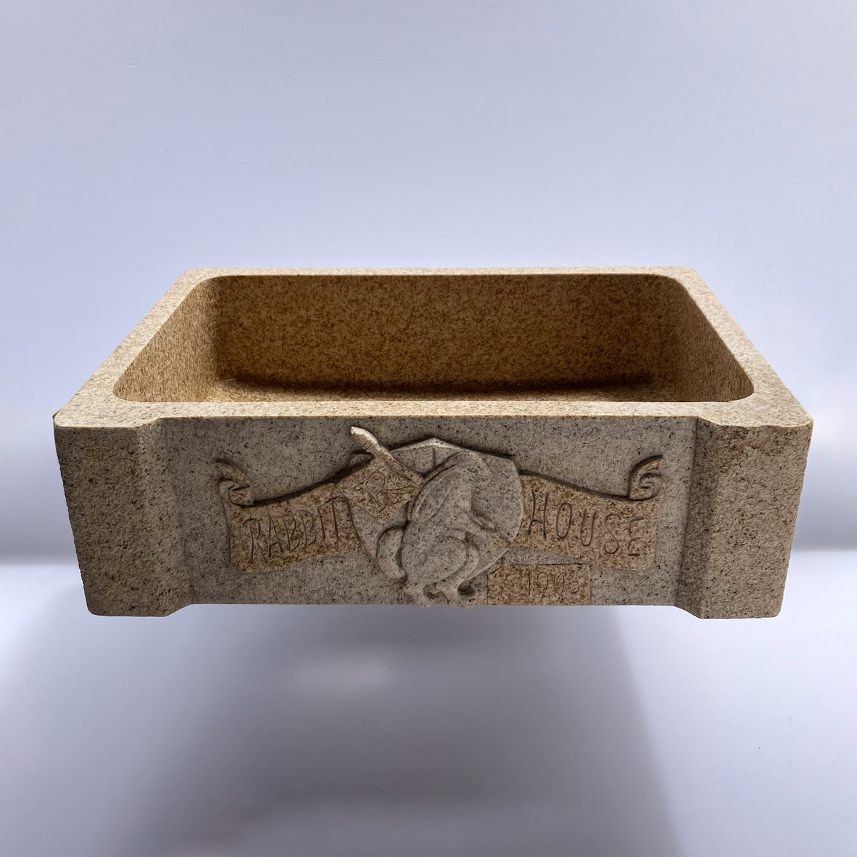 Rabbit House Farmhouse Kitchen Sink, Beige Granite image 1 of 5