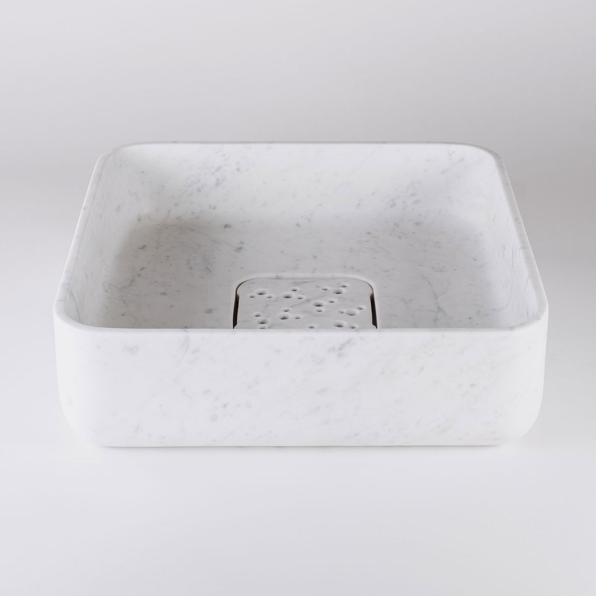 Thin Wall Vessel Sink, Carrara Marble image 1 of 3
