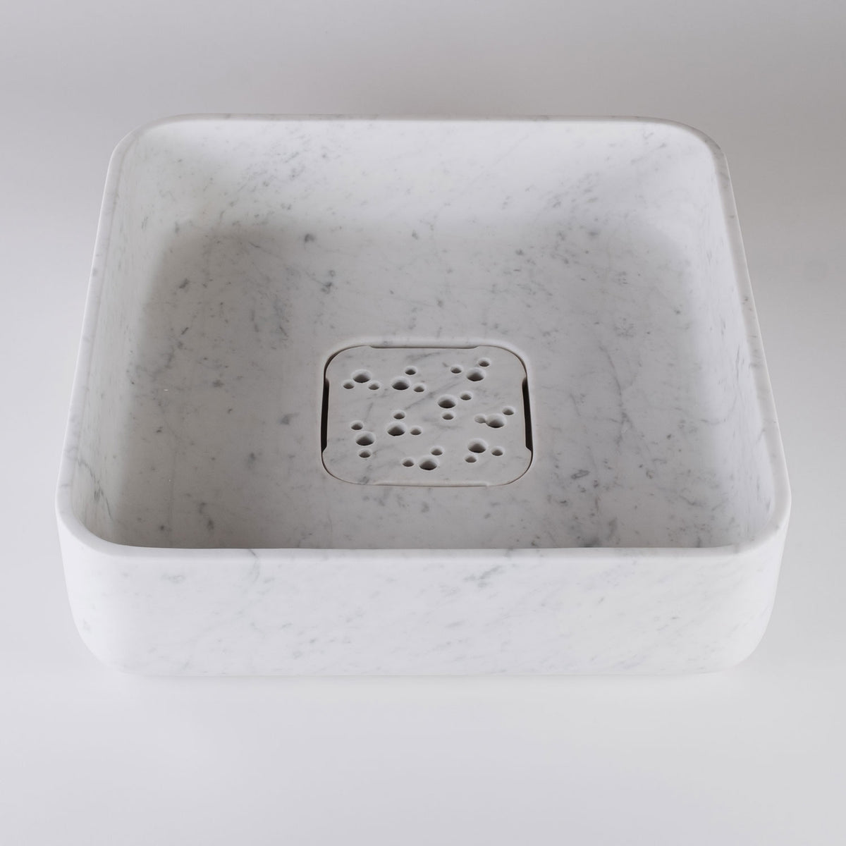 Thin Wall Vessel Sink, Carrara Marble image 2 of 3