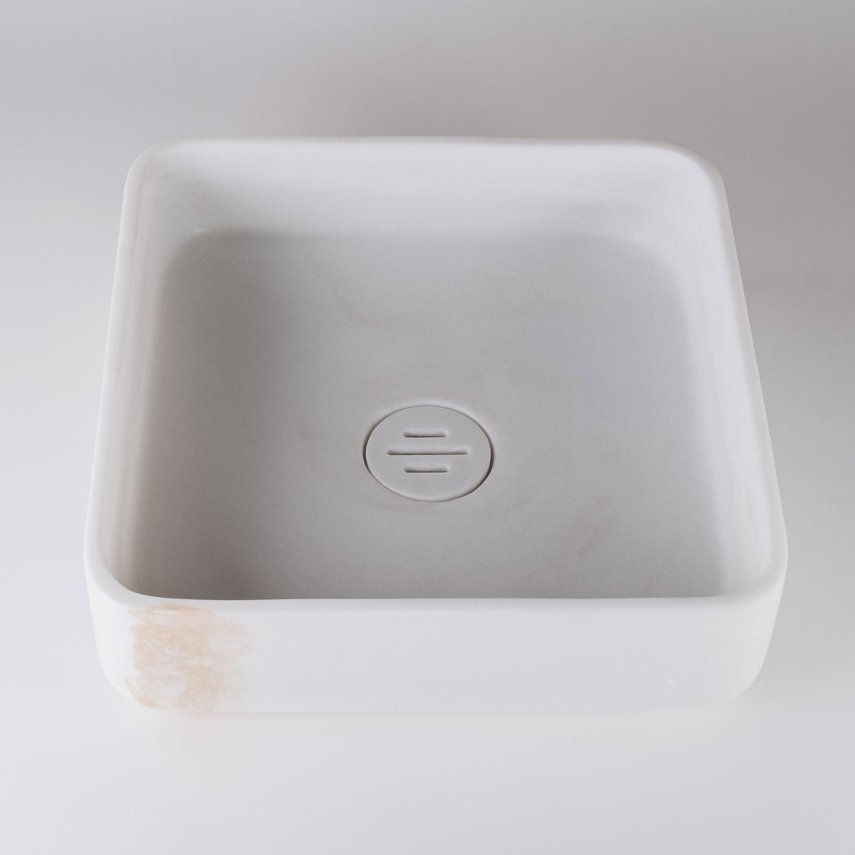 Thin Wall Vessel Sink, White Marble image 1 of 2