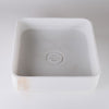 Thin Wall Vessel Sink, White Marble