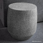 Siena side table in basalt with a diamond finish