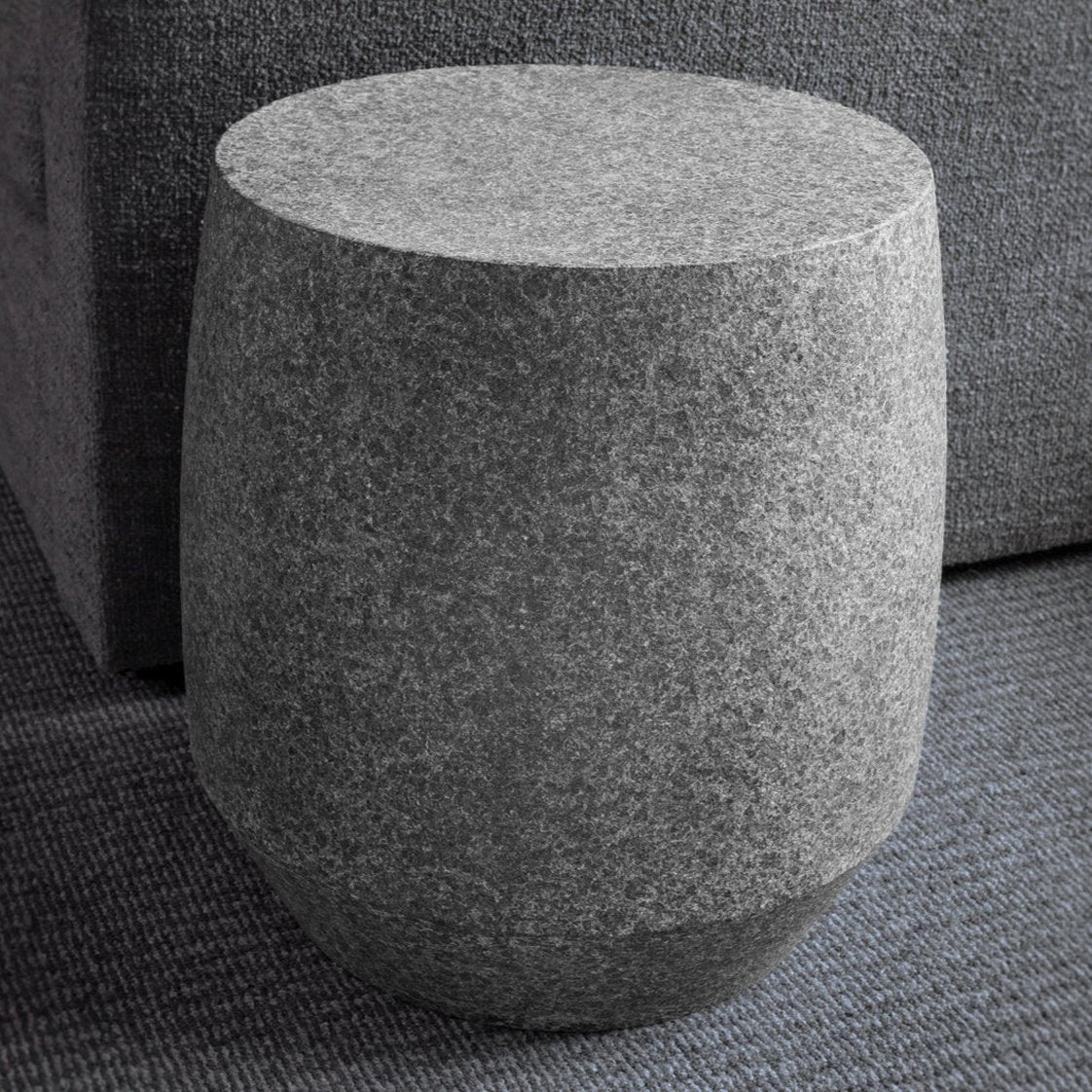 Siena side table in basalt with a diamond finish image 4 of 4