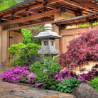 Custom Stone Lantern carved from granite