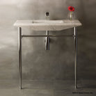 Cortina Console Sink  carrara marble 