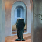 Custom Diamond Fountain in black granite