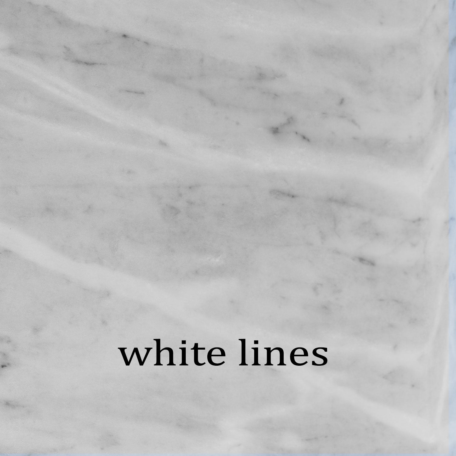 Carrara marble sample showing common anomaly of white lines