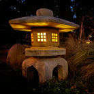 Antique Yukimi at night with light