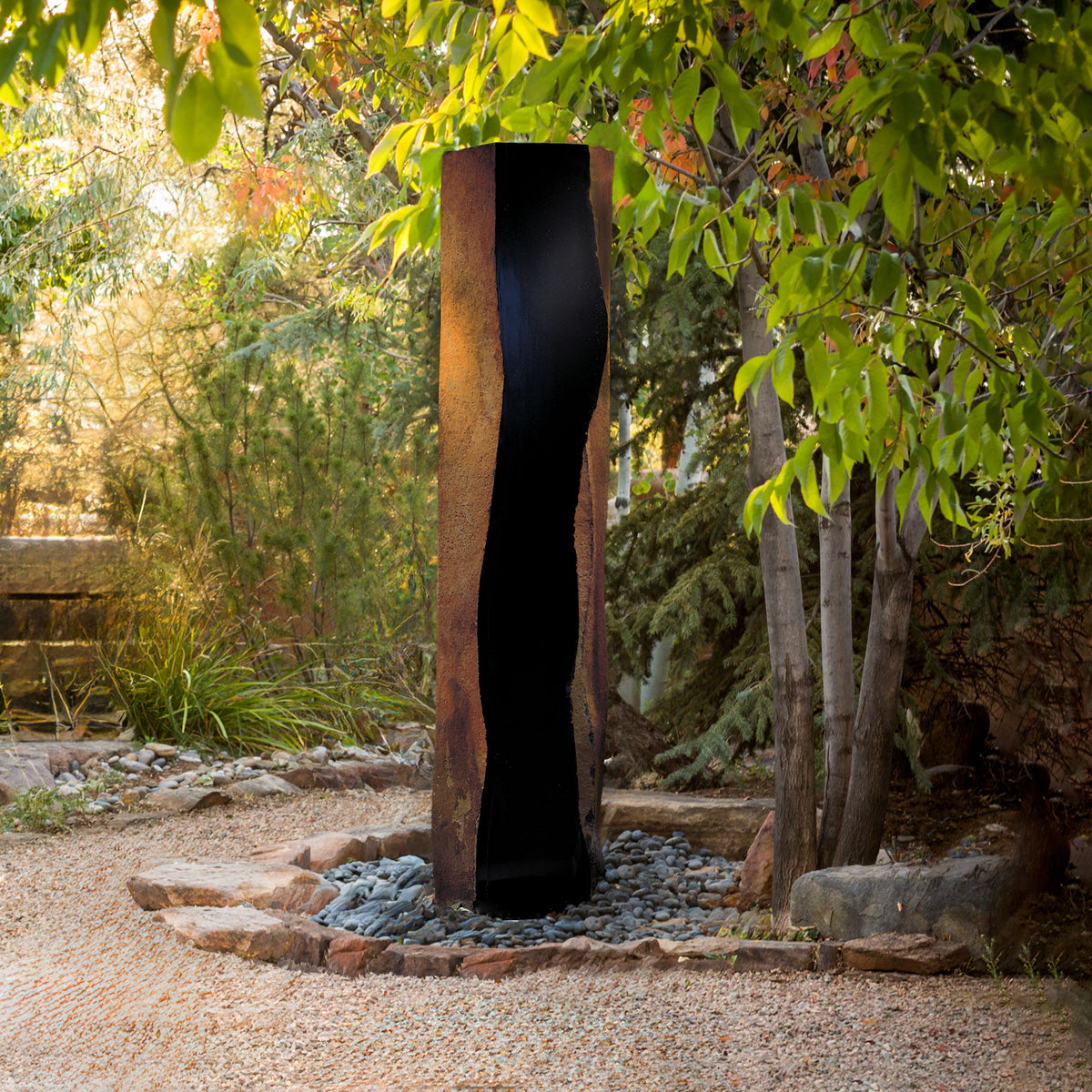 Large Basalt Column Fountains image 3 of 4