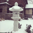 Custom Kasuga Lantern carved from granite