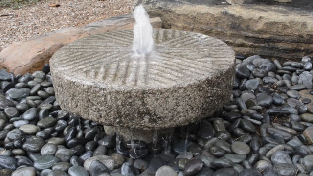 Small Antique Millstone Fountain product video