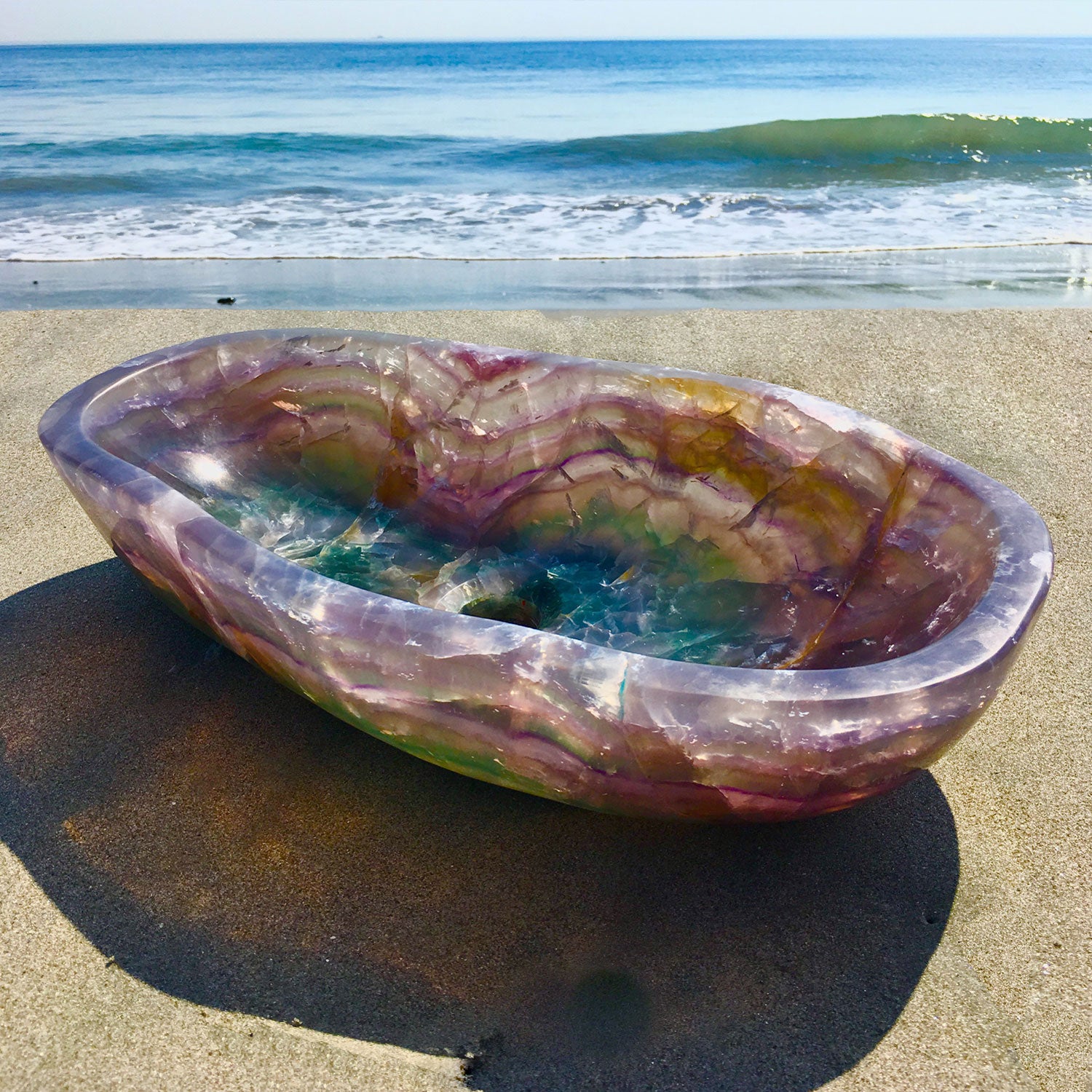 Purple onyx Wabi Basin  bathroom vessel sink