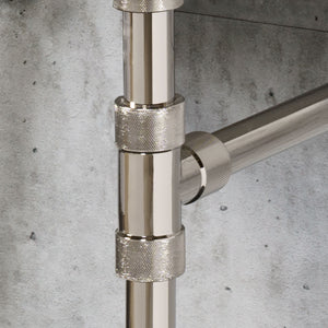 detail of Elemental Classic fitting in polished nickel image 3 of 4