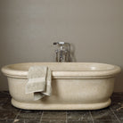 Roman Bathtub in Papotp Cream Marble