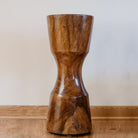 Stone Forest Rook Pedestals are hand-turned and finished, each is a little different in height and diameter. Made from Indian Rosewood.