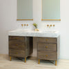 Double Terra Bath Sink paired with Custom Elemental Classic Vanity