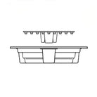 underground 58" Fountain reservoir for recirculating fountain installation