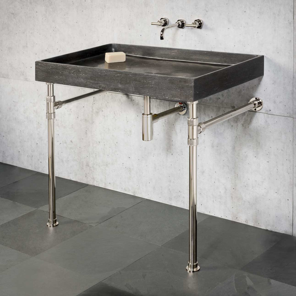 Ventus Bath Sink paired with Elemental Classic Vanity Legs image 1 of 3